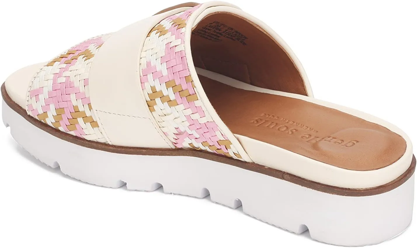 Gentle Souls by Kenneth Cole Women's Lavern Lightweight Platform Strap Slide Sandal