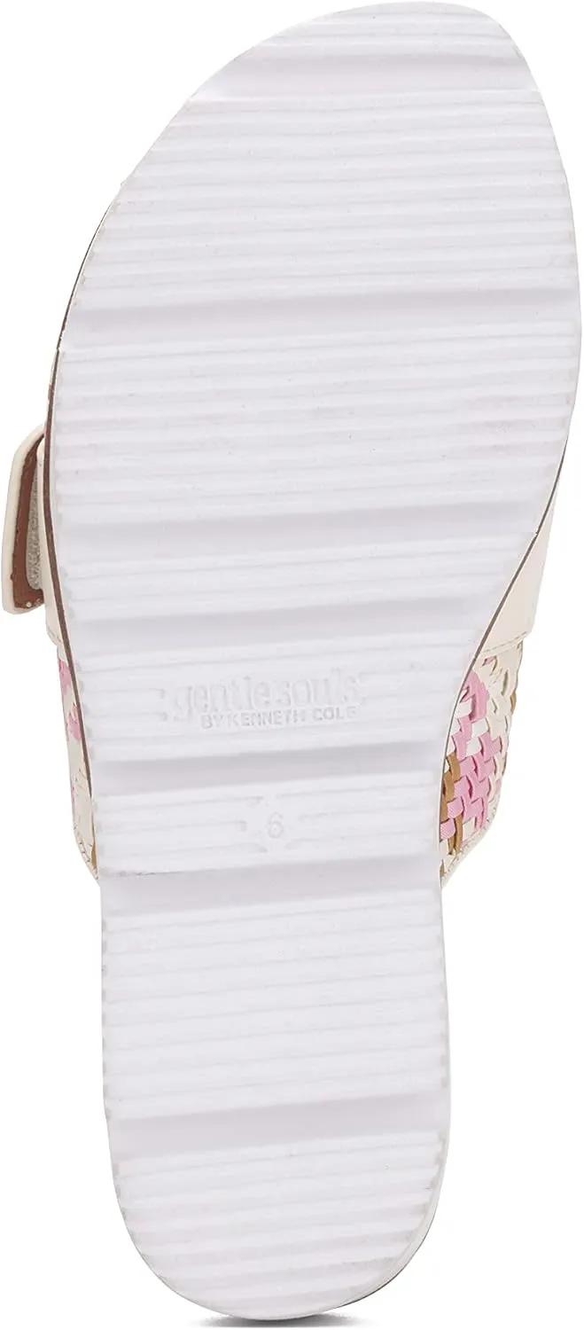 Gentle Souls by Kenneth Cole Women's Lavern Lightweight Platform Strap Slide Sandal