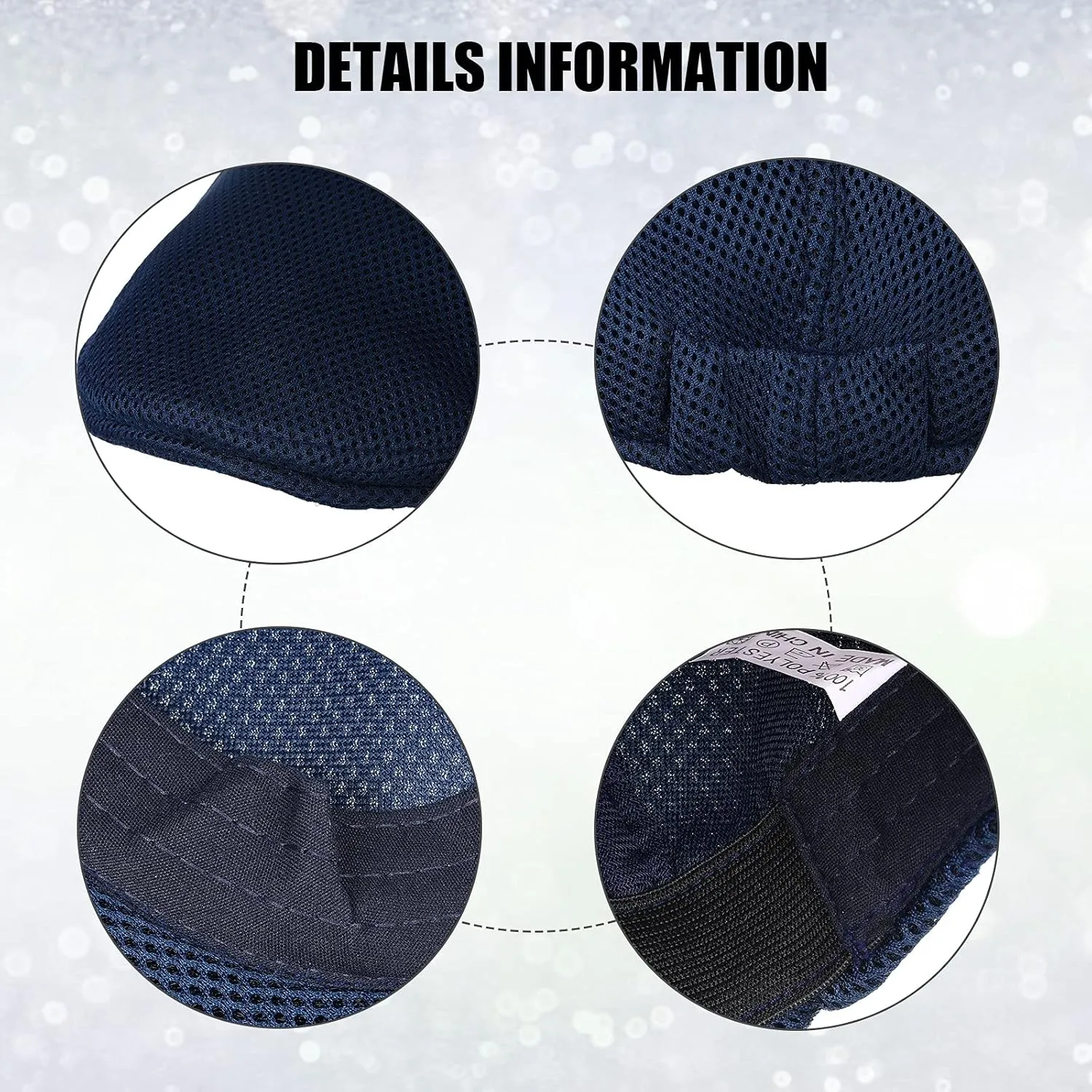Geyoga 6 Pieces Men's Mesh Flat Cap Breathable Summer Newsboy Hat Cabbie Flat Cap