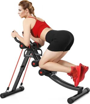GIKPAL Ab Machine, Adjustable Trainer for Home Gym, Ab Crunch Exercise Equipment for Beginner