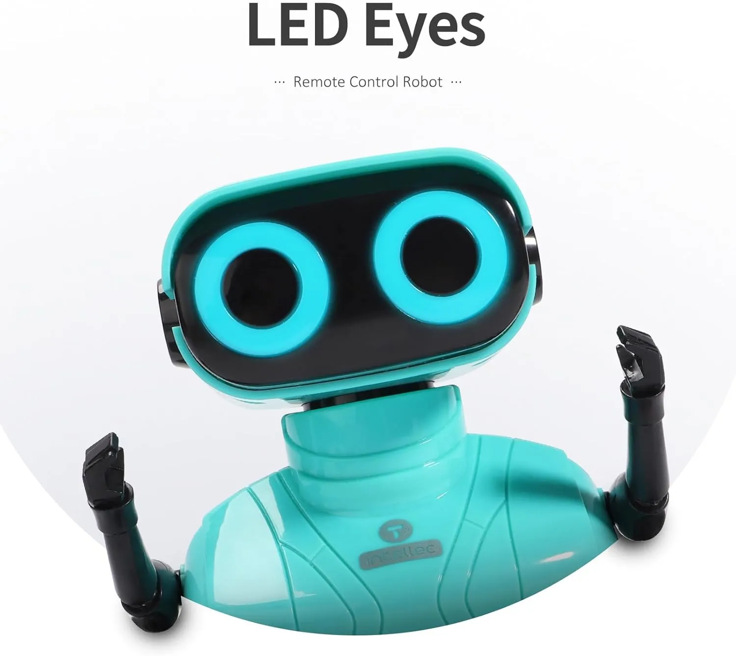 GILOBABY Robot Toys, Remote Control Robot Toy, RC Robots for Kids with LED Eyes, Flexible Head & Arms, Dance Moves and Music, Birthday Gifts for Boys Ages 3  Years (Blue)