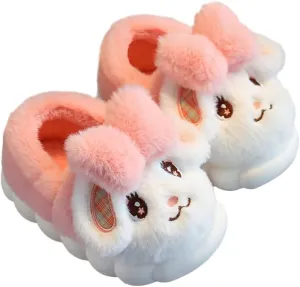Girls Bunny Slippers for Little Kids Toddler Cute Rabbit House Slippers Plush Warm Home Shoes