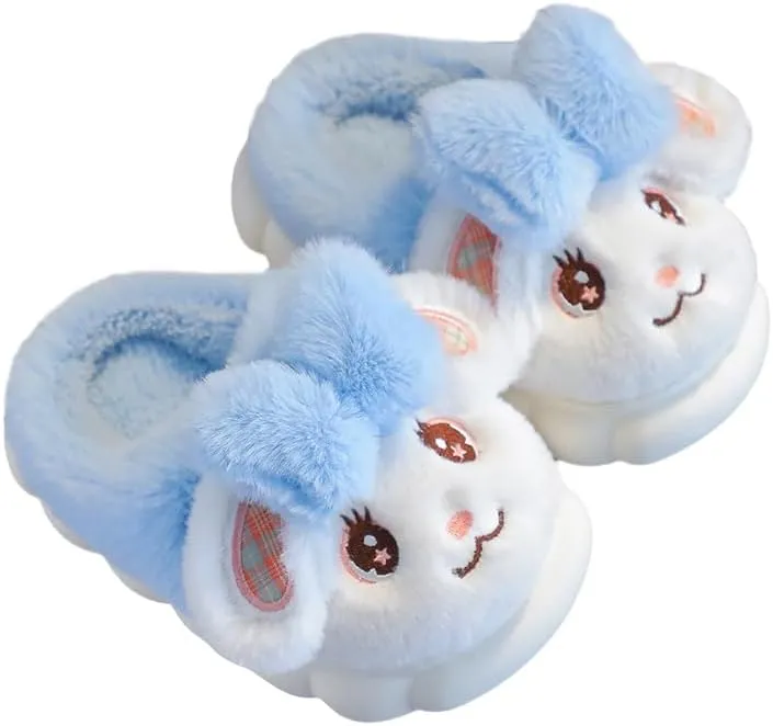 Girls Bunny Slippers for Little Kids Toddler Cute Rabbit House Slippers Plush Warm Home Shoes