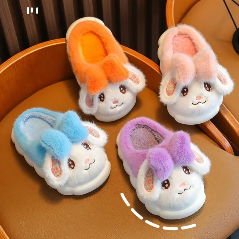 Girls Bunny Slippers for Little Kids Toddler Cute Rabbit House Slippers Plush Warm Home Shoes