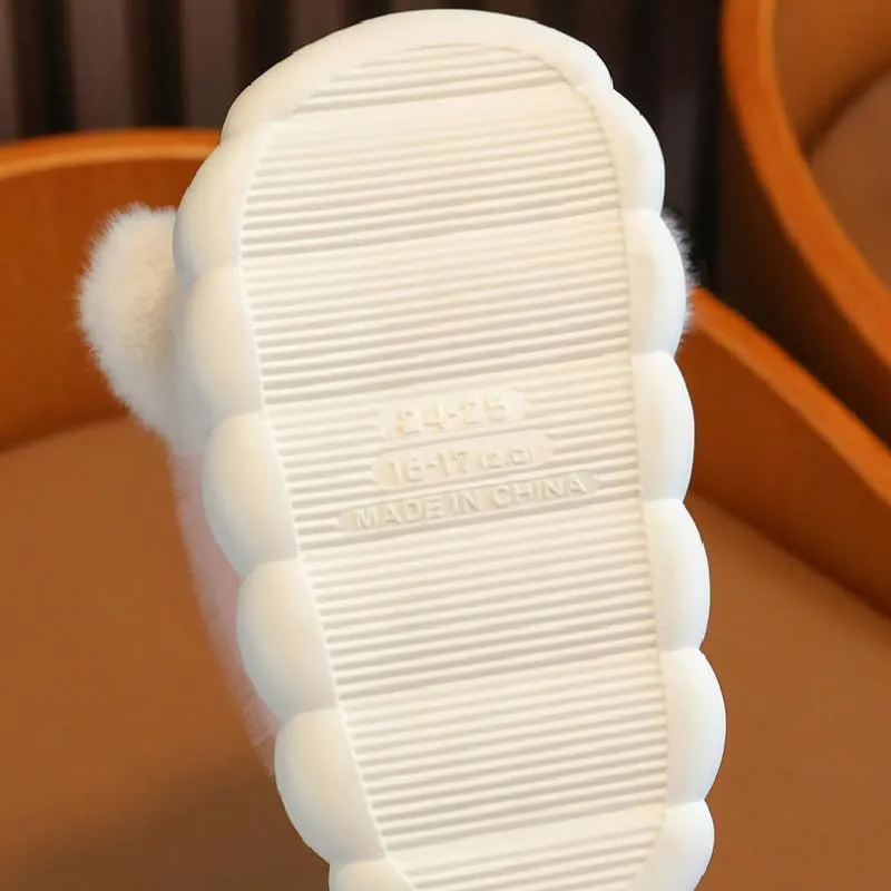 Girls Bunny Slippers for Little Kids Toddler Cute Rabbit House Slippers Plush Warm Home Shoes