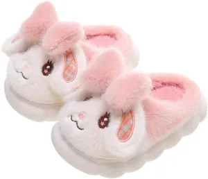 Girls Bunny Slippers for Little Kids Toddler Cute Rabbit House Slippers Plush Warm Home Shoes