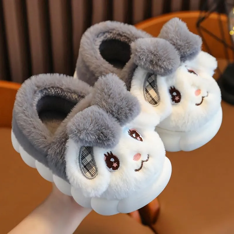 Girls Bunny Slippers for Little Kids Toddler Cute Rabbit House Slippers Plush Warm Home Shoes