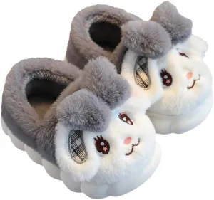 Girls Bunny Slippers for Little Kids Toddler Cute Rabbit House Slippers Plush Warm Home Shoes