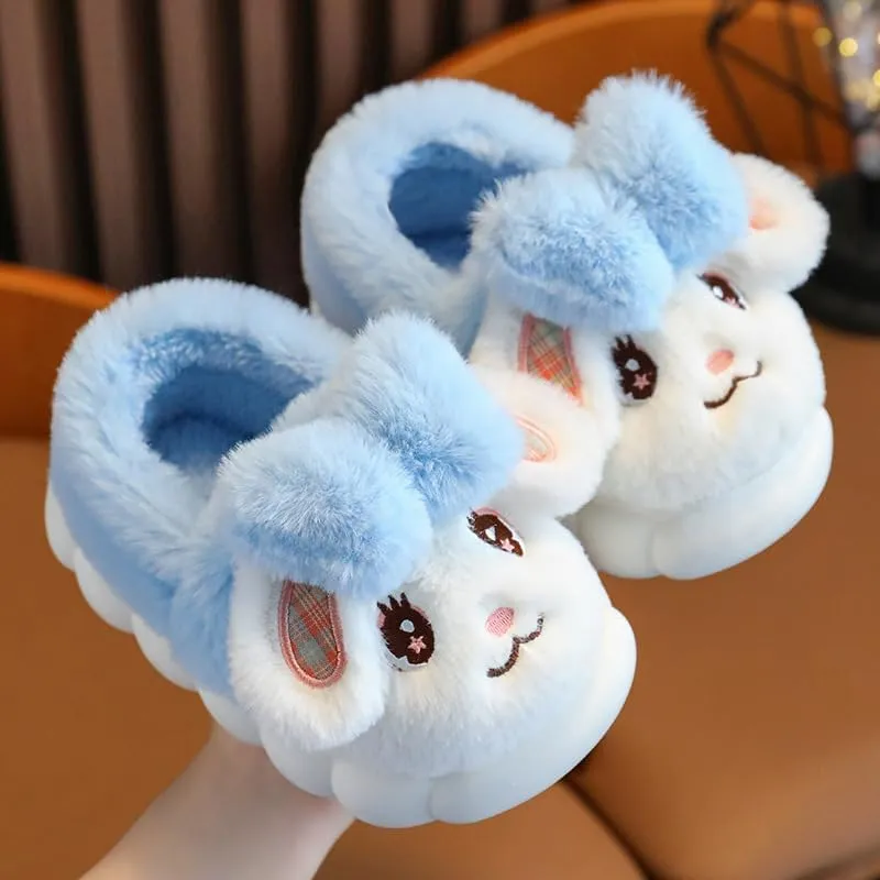 Girls Bunny Slippers for Little Kids Toddler Cute Rabbit House Slippers Plush Warm Home Shoes
