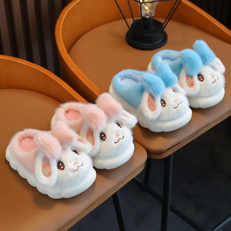 Girls Bunny Slippers for Little Kids Toddler Cute Rabbit House Slippers Plush Warm Home Shoes