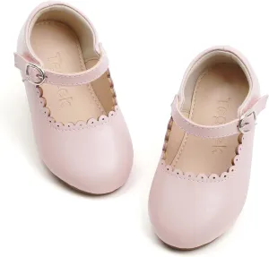 Girls Dress Shoes Ballet Mary Jane Flat Toddler Kid Bow Party Shoes