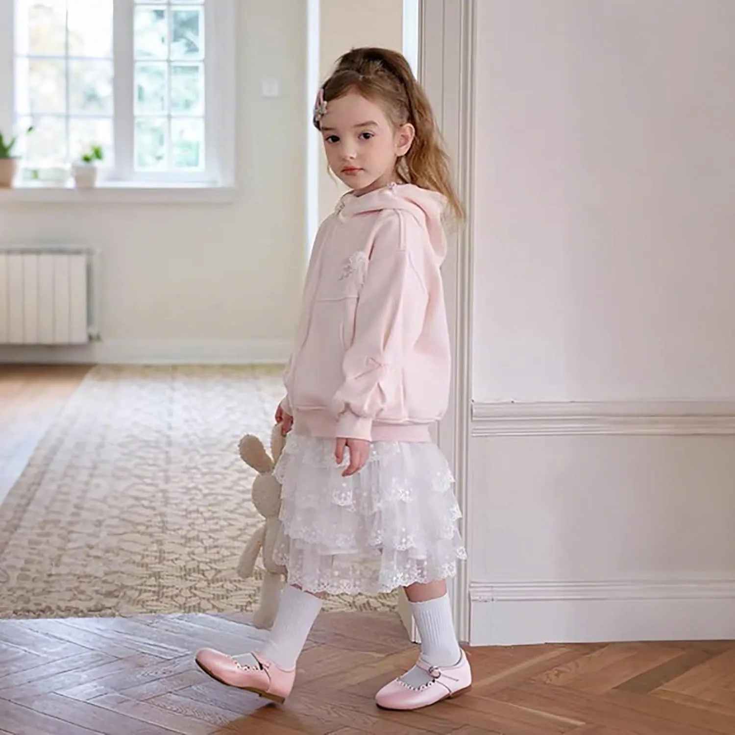 Girls Dress Shoes Ballet Mary Jane Flat Toddler Kid Bow Party Shoes