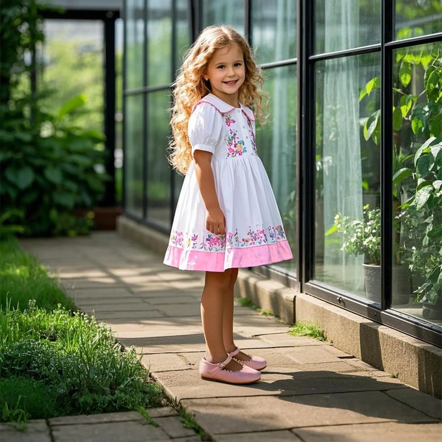 Girls Dress Shoes Ballet Mary Jane Flat Toddler Kid Bow Party Shoes