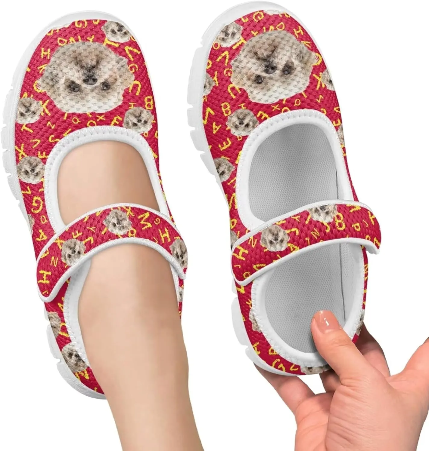 Girls Mary Jane Shoes Breathable Comfort Casual Sneaker School Wedding Party Shoes Ballet Flat