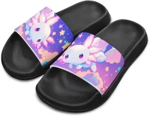 Girls Slide Sandals Summer Shoes for Kids Open Toe Beach Slides Lightweight Non Slip Shower Slippers