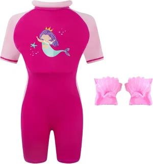 Gogokids Float Swimsuit for Boys Girls, Kids One Piece Swimwear Float Suit for Swimming Trainer