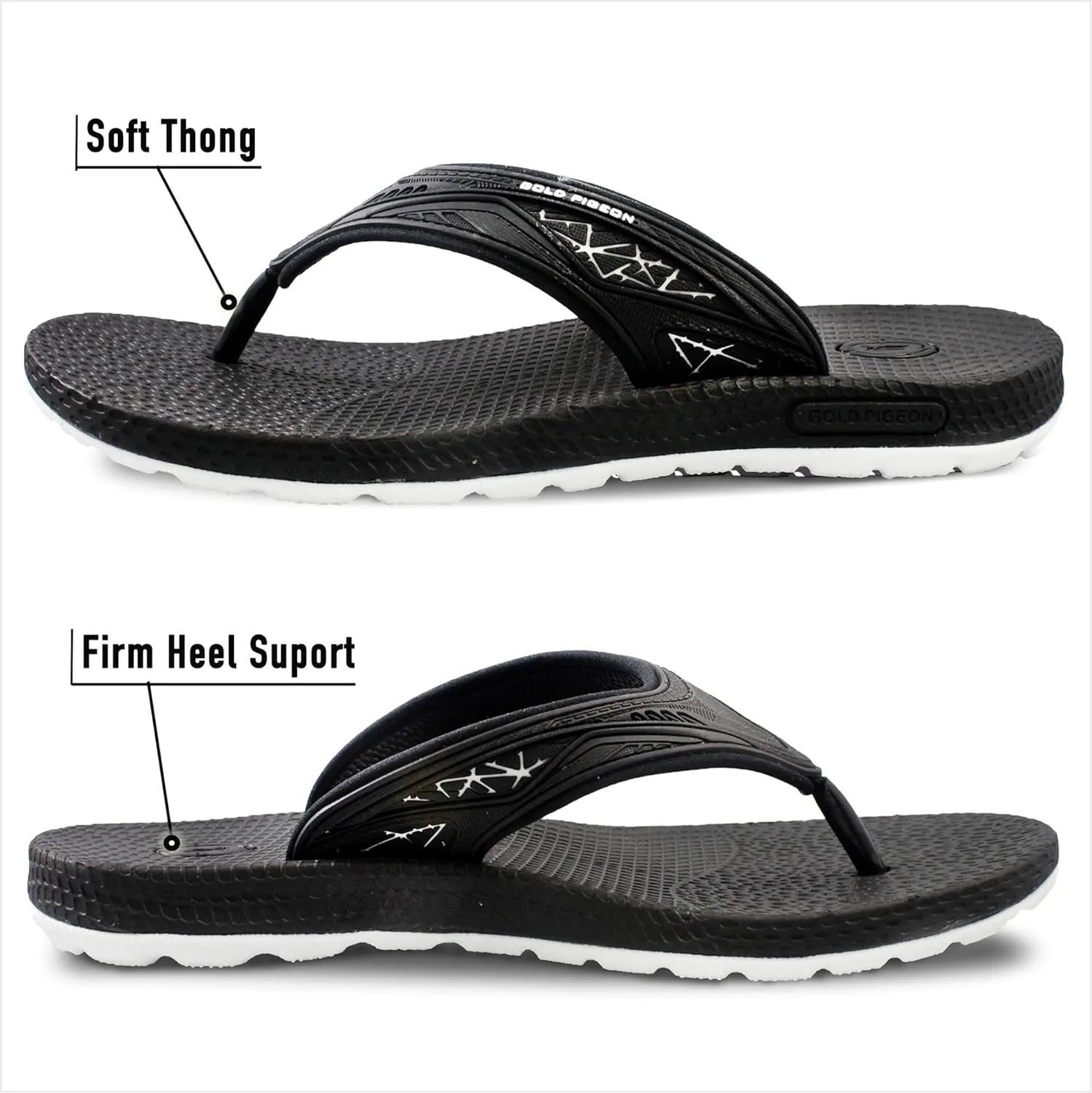 Gold Pigeon Shoes SIMPLUS Unisex Ultra-Cuhion Yoga Mat Flip-Flops with Heel Support