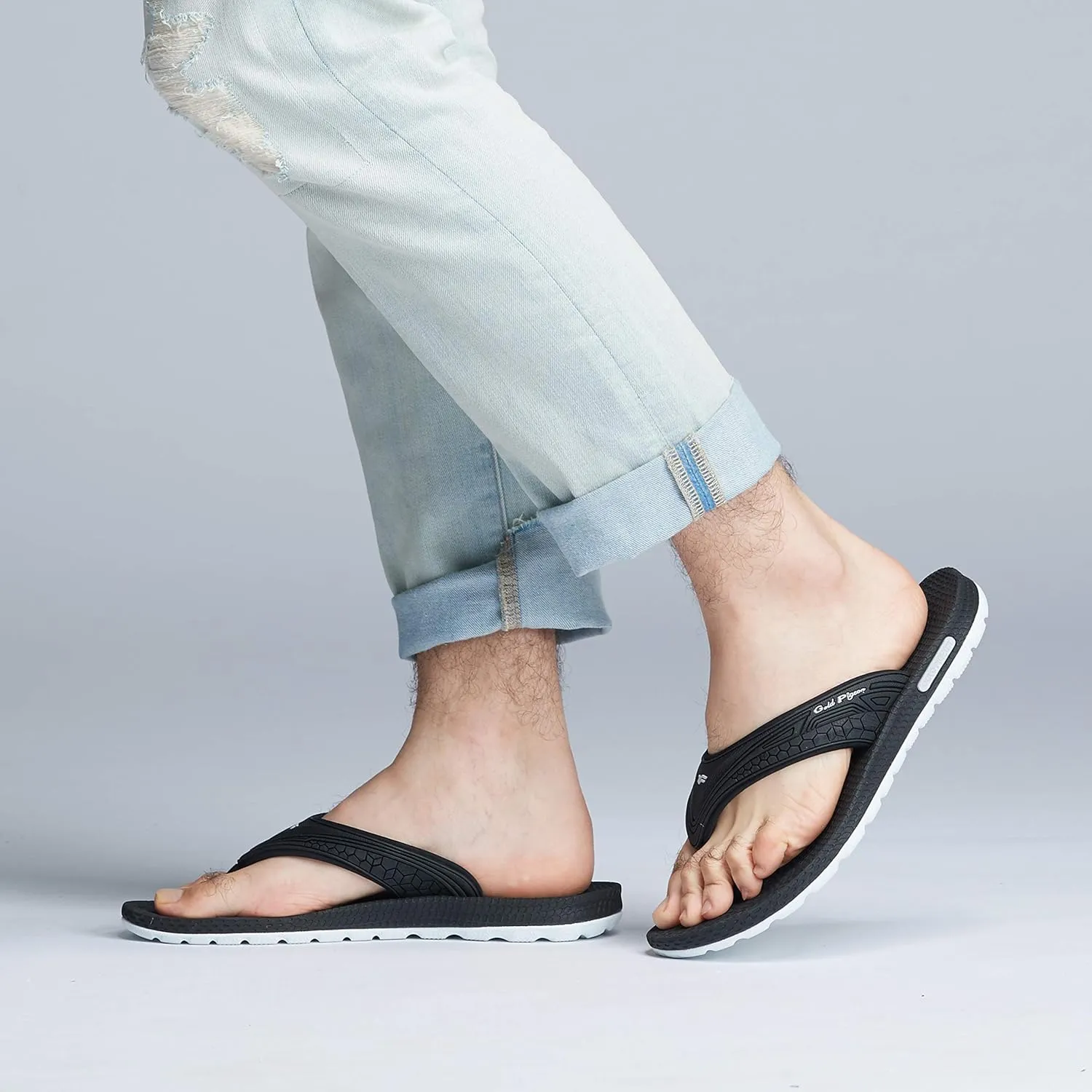 Gold Pigeon Shoes SIMPLUS Unisex Ultra-Cuhion Yoga Mat Flip-Flops with Heel Support