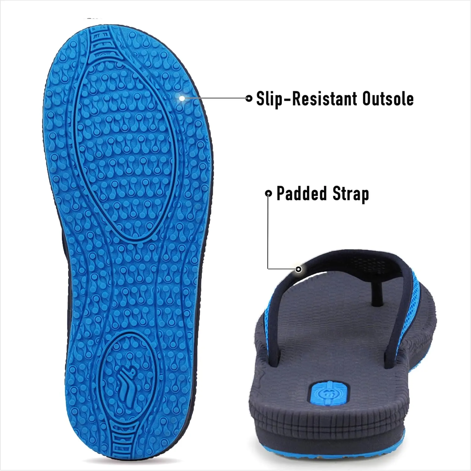 Gold Pigeon Shoes SIMPLUS Unisex Ultra-Cuhion Yoga Mat Flip-Flops with Heel Support