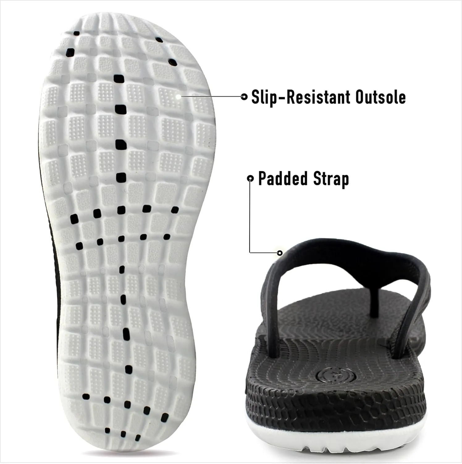 Gold Pigeon Shoes SIMPLUS Unisex Ultra-Cuhion Yoga Mat Flip-Flops with Heel Support