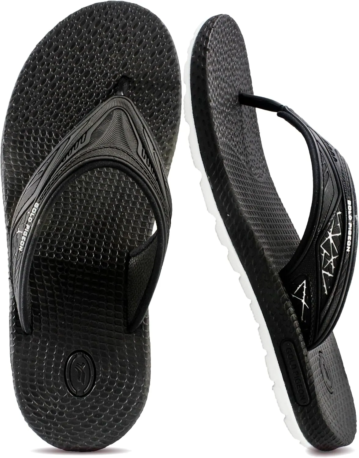 Gold Pigeon Shoes SIMPLUS Unisex Ultra-Cuhion Yoga Mat Flip-Flops with Heel Support