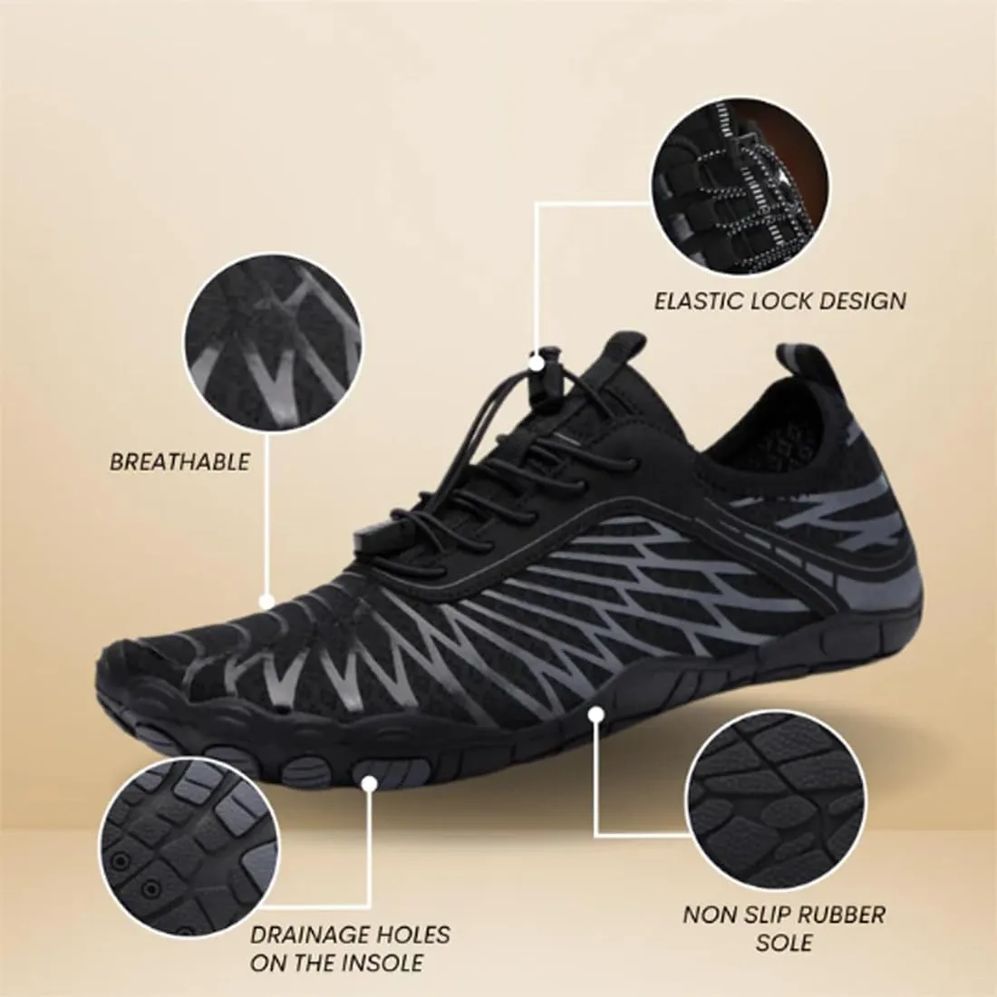 Grounding Shoes with Copper, Copper Grounding, Grounded Barefoot Footwear Hike Shoes for Women Men, Wide Toe Soft Comfortable