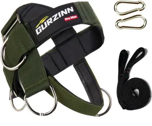 【GurZinn】Neck Trainer | Adjustable 40" Rope & Neoprene Padding | Strength Building for Gym/Home