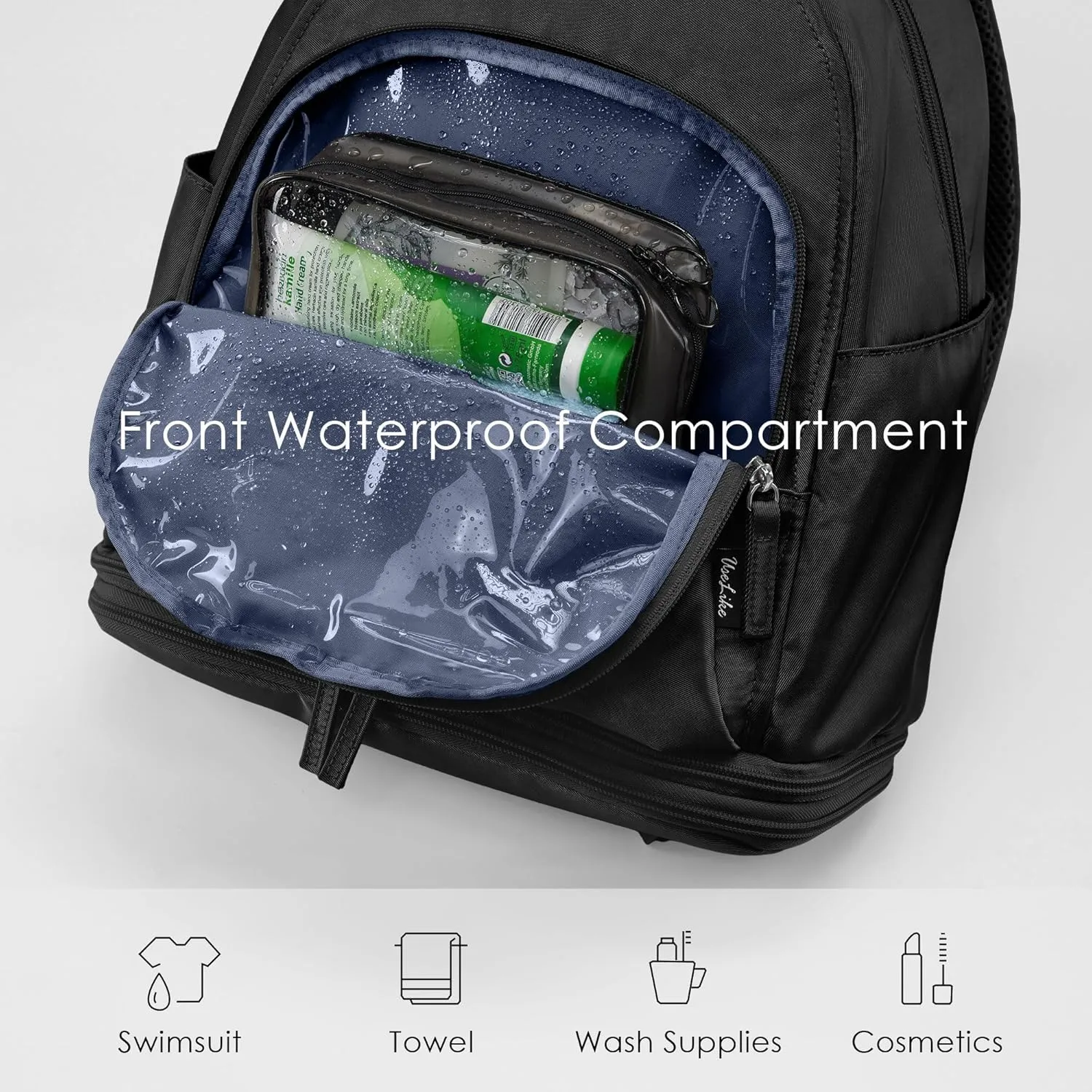 Gym Backpack for Women Small Gym bag with Expandable Shoe Compartment Waterproof Travel Backpack 26L