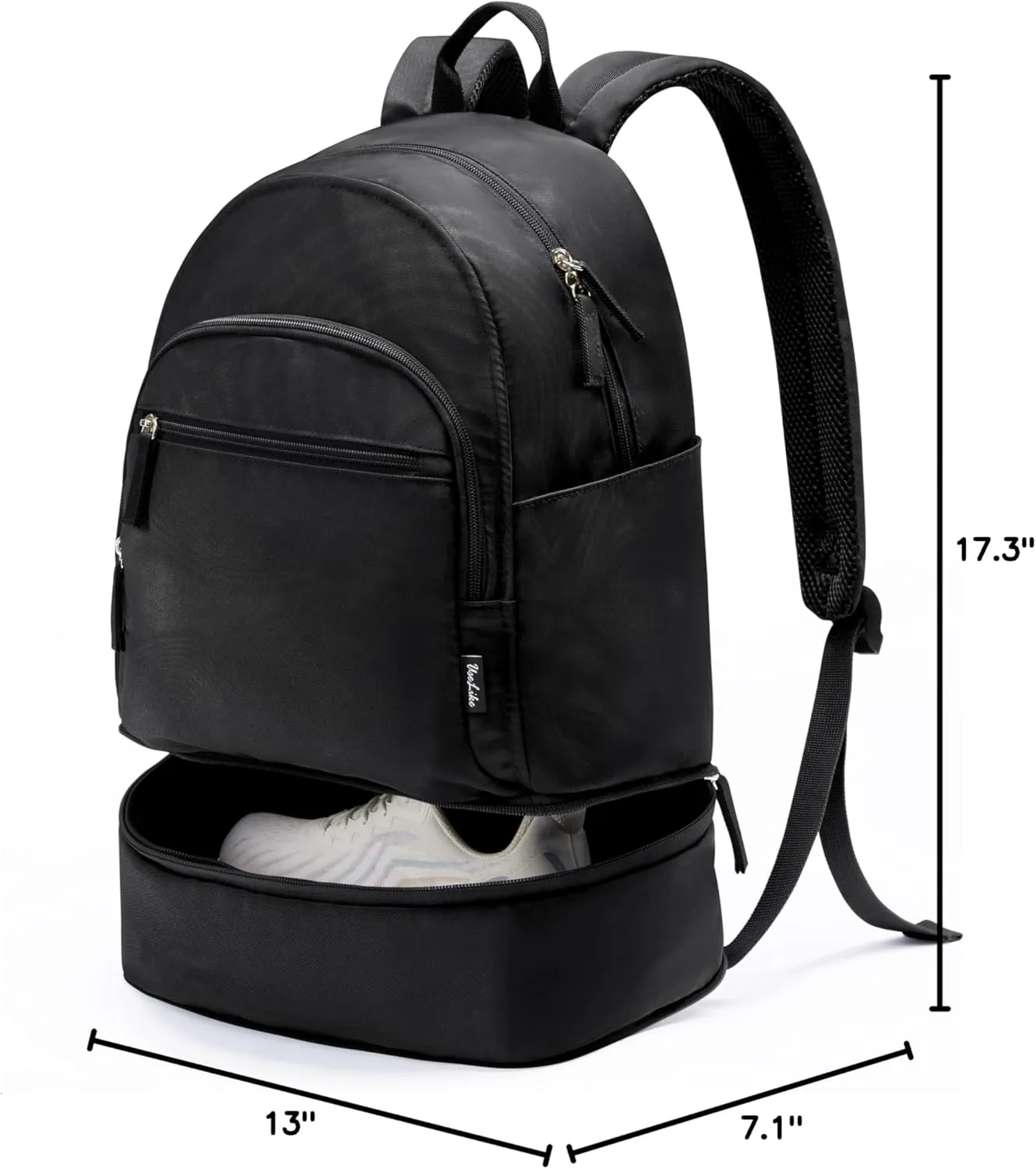 Gym Backpack for Women Small Gym bag with Expandable Shoe Compartment Waterproof Travel Backpack 26L