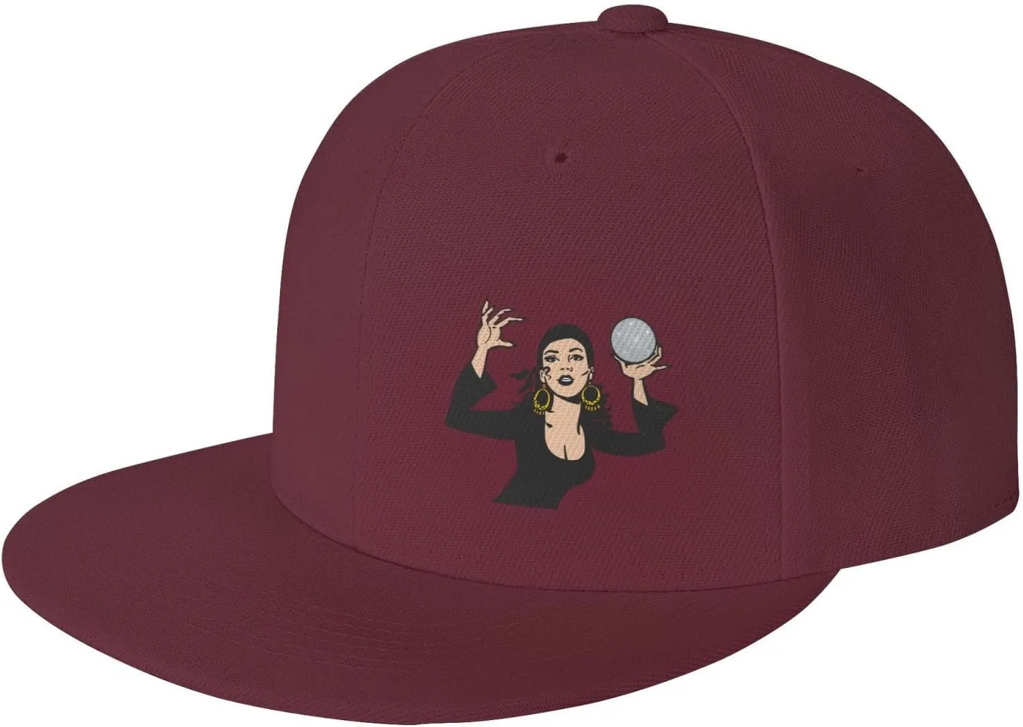 Gypsy Fortune Teller Snapback Hats for Men Women Baseball Cap Flat Bill Brim Hat