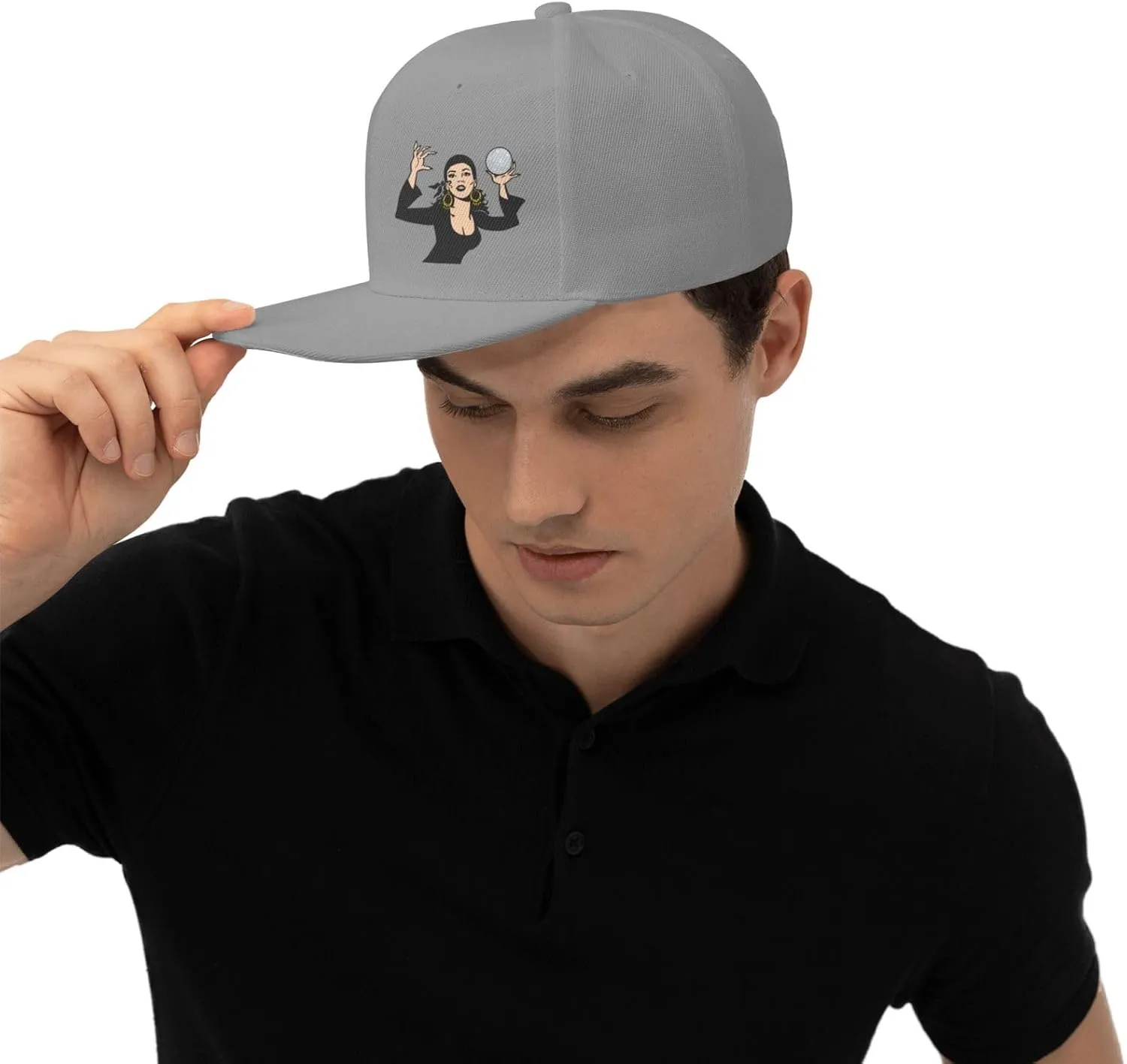 Gypsy Fortune Teller Snapback Hats for Men Women Baseball Cap Flat Bill Brim Hat