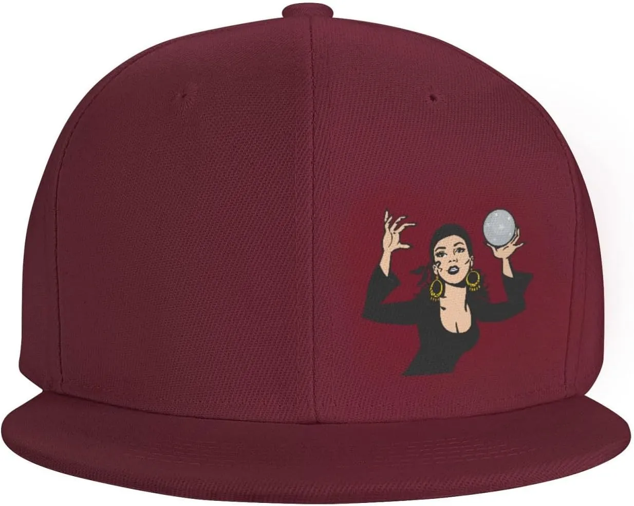 Gypsy Fortune Teller Snapback Hats for Men Women Baseball Cap Flat Bill Brim Hat