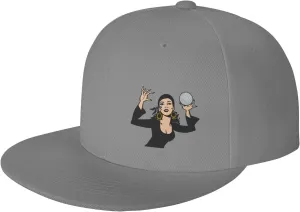 Gypsy Fortune Teller Snapback Hats for Men Women Baseball Cap Flat Bill Brim Hat