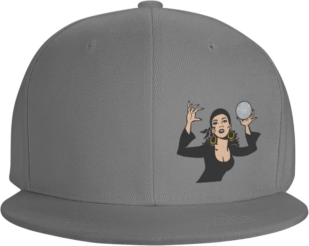Gypsy Fortune Teller Snapback Hats for Men Women Baseball Cap Flat Bill Brim Hat