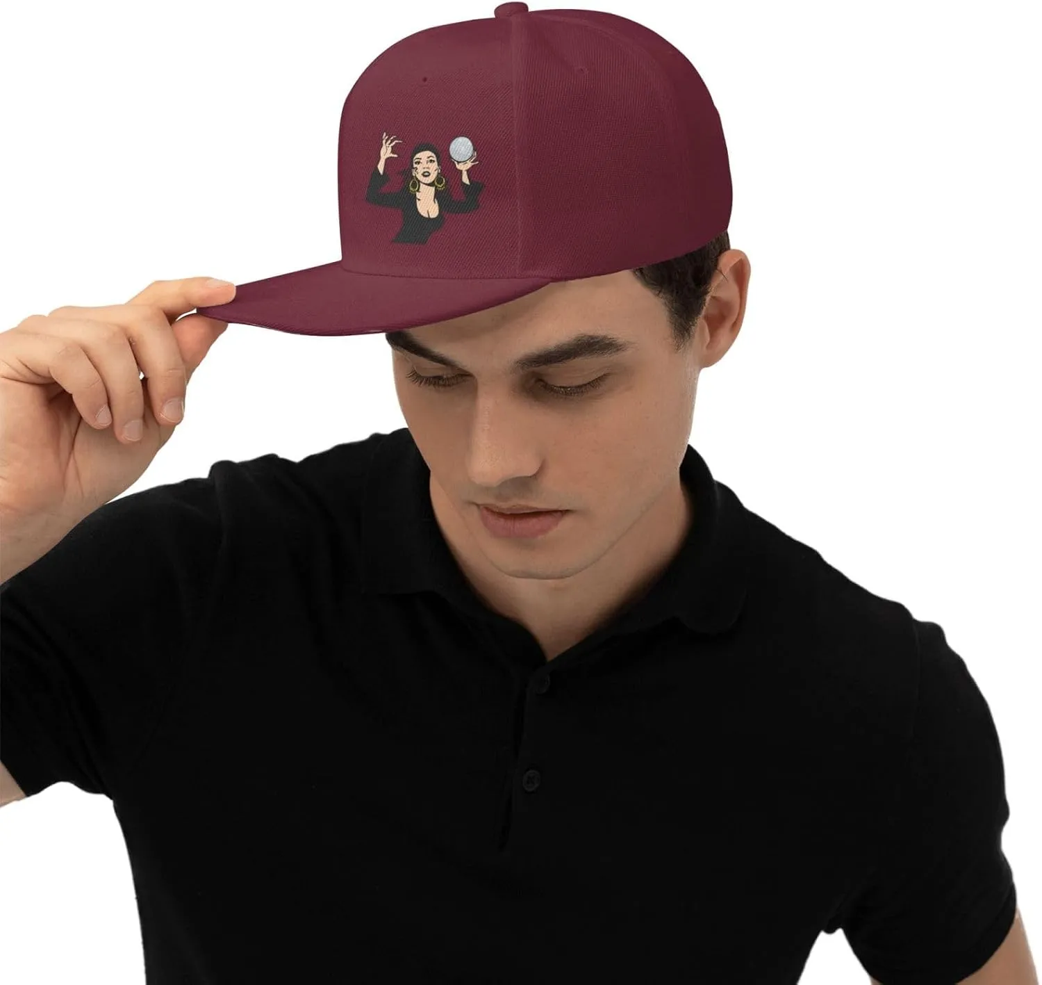 Gypsy Fortune Teller Snapback Hats for Men Women Baseball Cap Flat Bill Brim Hat