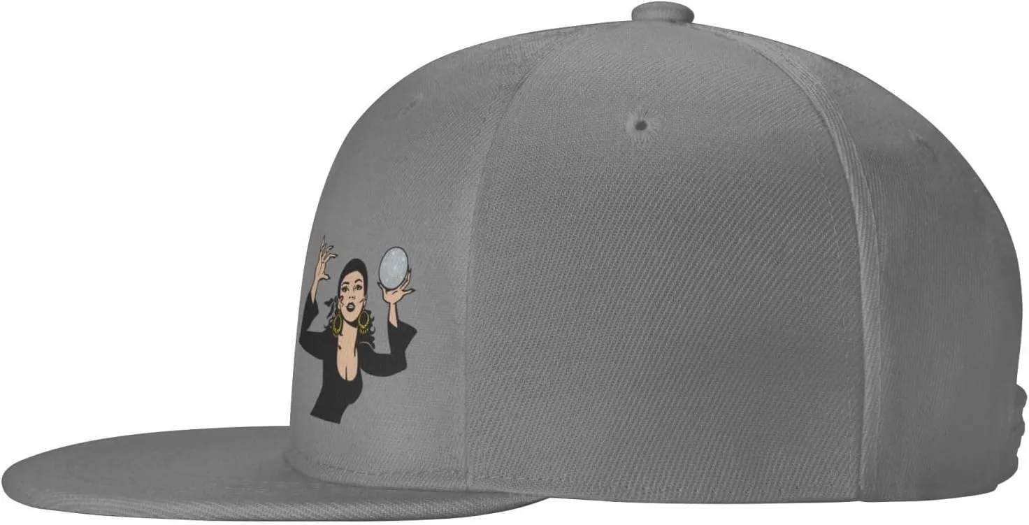 Gypsy Fortune Teller Snapback Hats for Men Women Baseball Cap Flat Bill Brim Hat