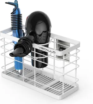 Hair Tool Organizer Shower Caddy Bathroom Hair Care and Styling Tool Organizer Storage Basket and Container for Hair Dryer, Flat Irons, Curling Wands, Hair Straighteners - Wall Mount No Drilling Rustproof Stainless Steel Bathroom Shelf