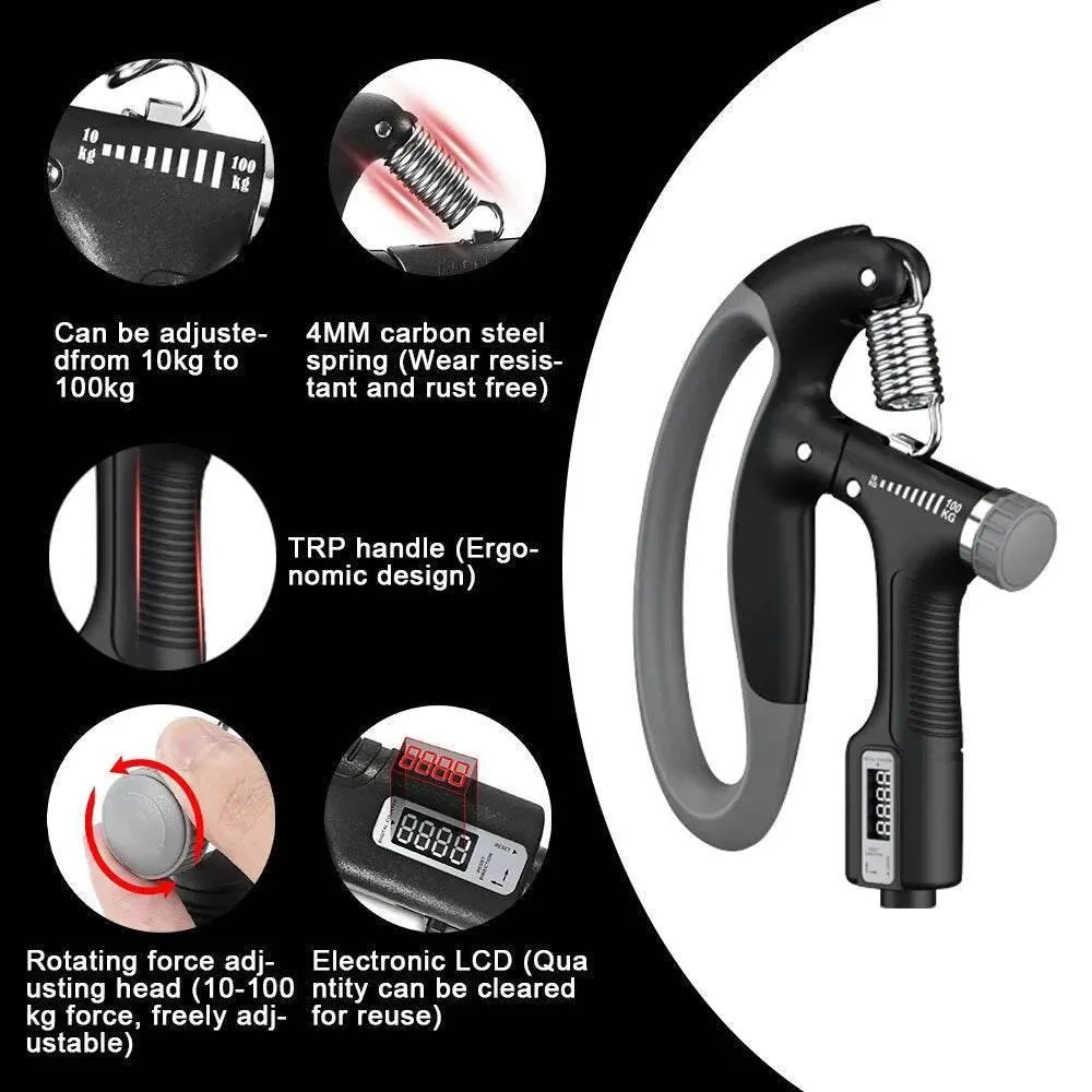 Hand Grip Strengthener - Adjustable Muscle Trainer