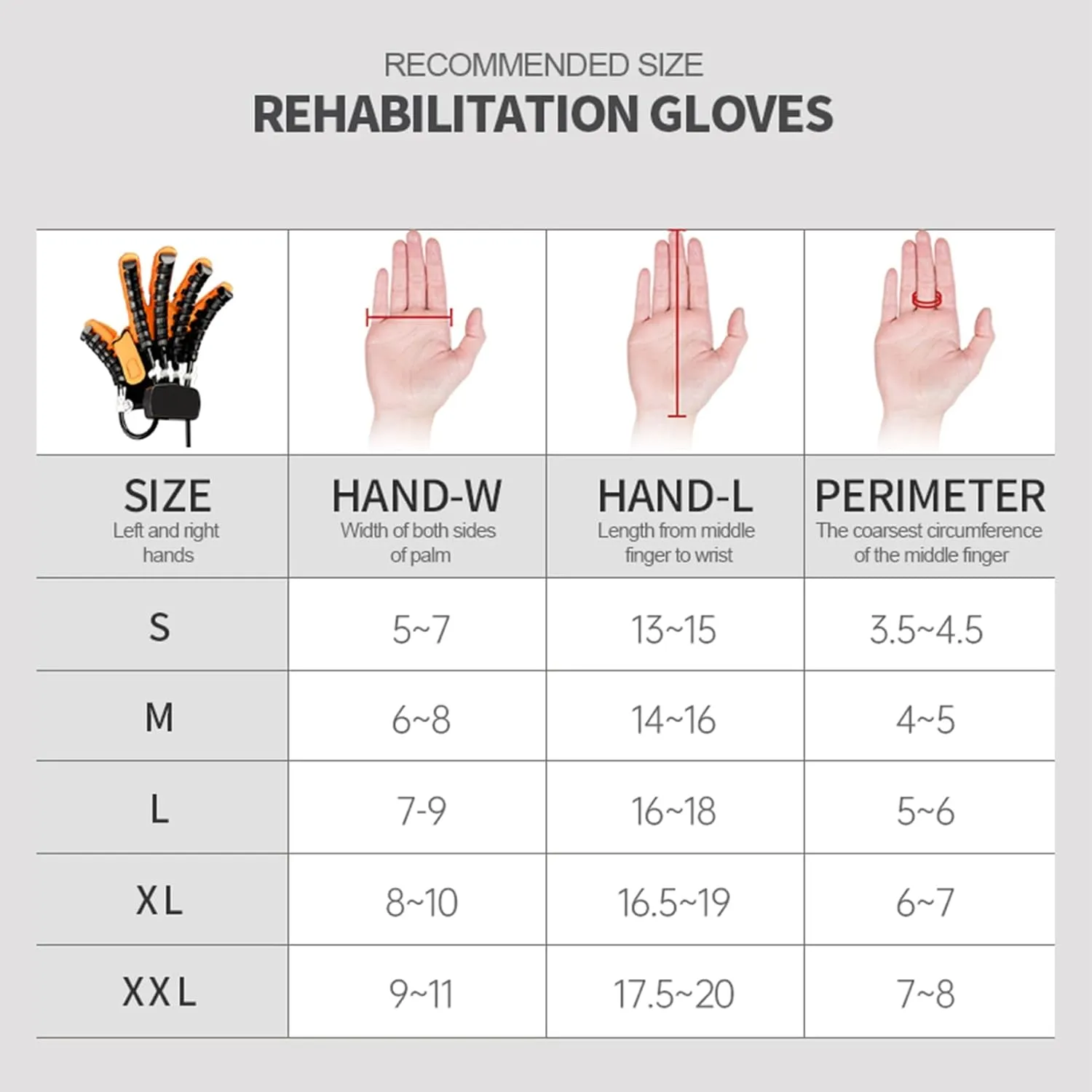 Hand Rehabilitation Robot Gloves, Stroke Recovery Equipment, Adjustable Strength, Rechargeable Finger Rehab Trainer, for Hemiplegia Arthritis Dysfunction Recovery