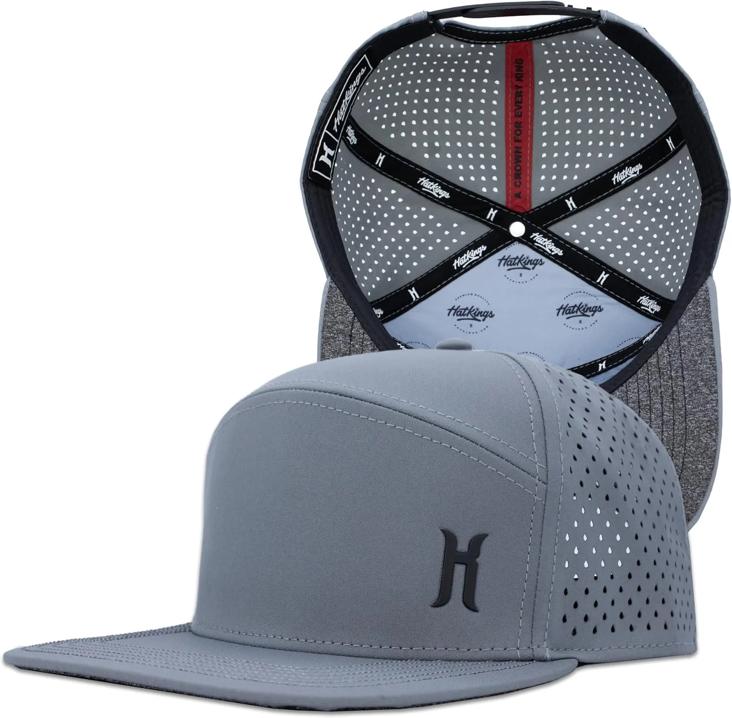HatKings Performance Trucker Snapback Hat – Water & Sweat Resistant, Lightweight Moisture-Wicking Cap