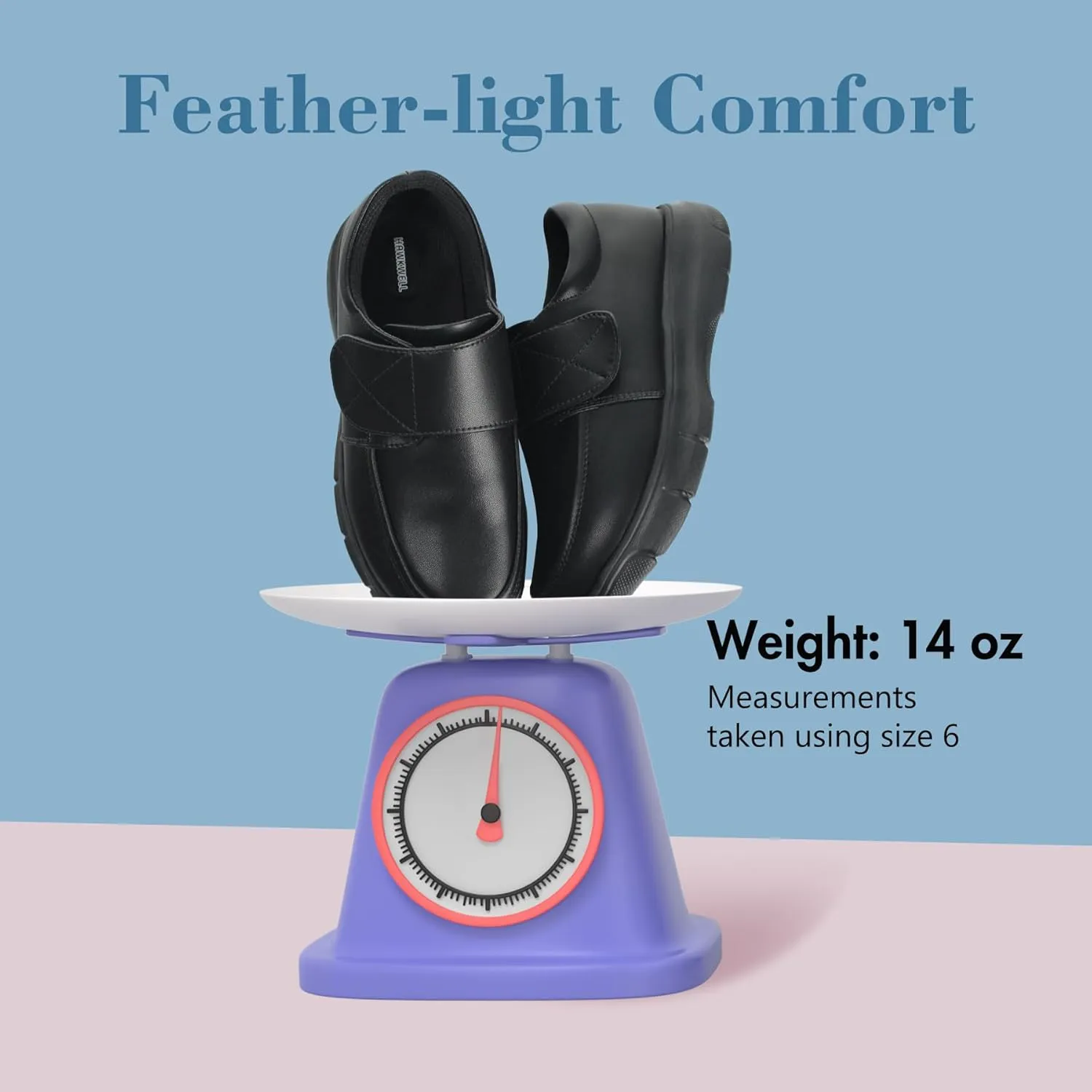 Hawkwell Women's Strap Lightweight Healthcare Nursing Shoes Slip Resistant Work Shoes