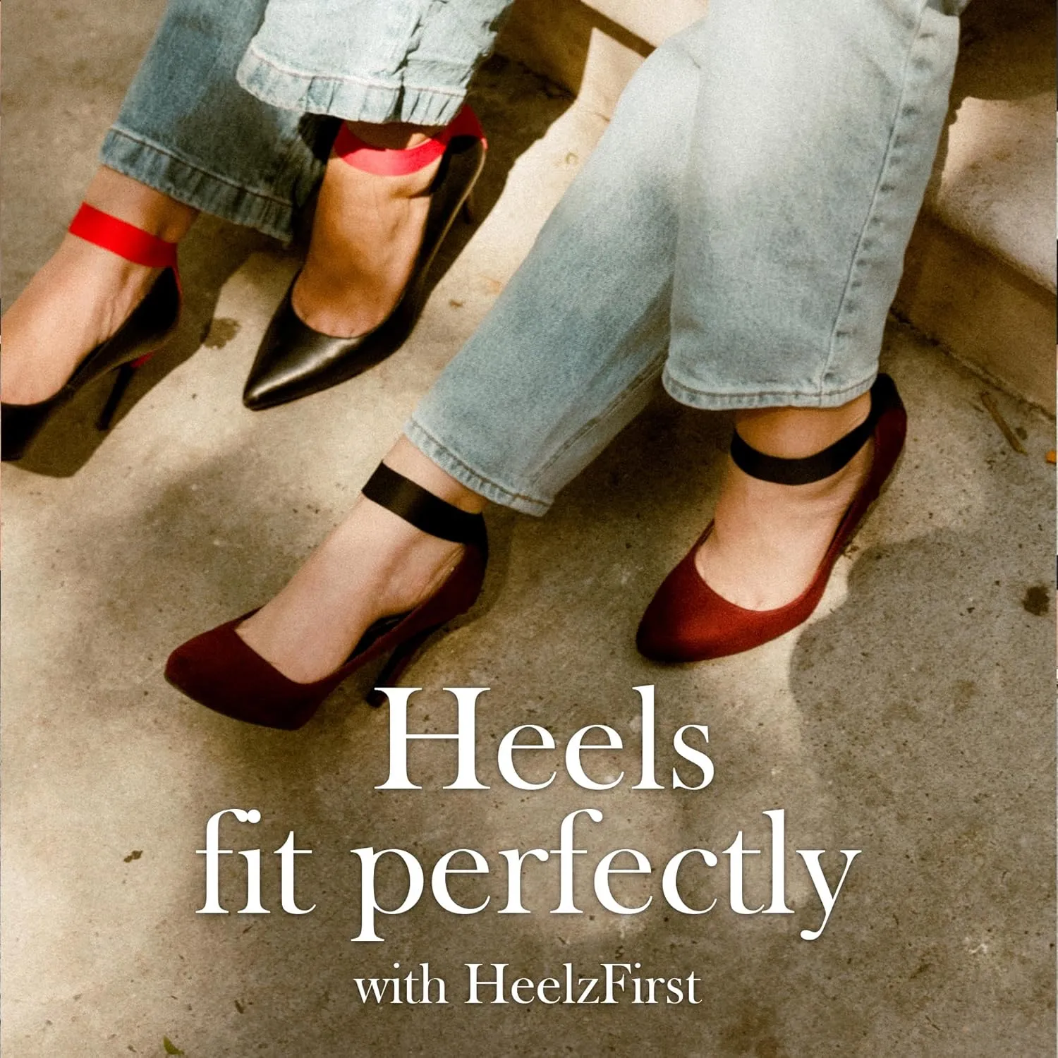 HeelzFirst Thongs Fitwear | High Heel Grips for Women's Shoes | Ankle Strap Heels | Anti-Slip Shoe Grips