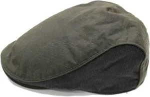 Heritage Traditions Green Wax Cord Flat Cap Hat (L/XL)
