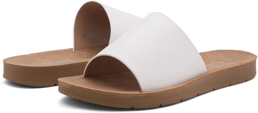 Herstyle Women’s Flat Sandals 2025 – Dressy Fashion Slides with Cushioned Footbed | Open Toe, Slip-On Lightweight Sandals for Summer, Beach & Daily Casual Wear
