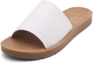 Herstyle Women’s Flat Sandals 2025 – Dressy Fashion Slides with Cushioned Footbed | Open Toe, Slip-On Lightweight Sandals for Summer, Beach & Daily Casual Wear
