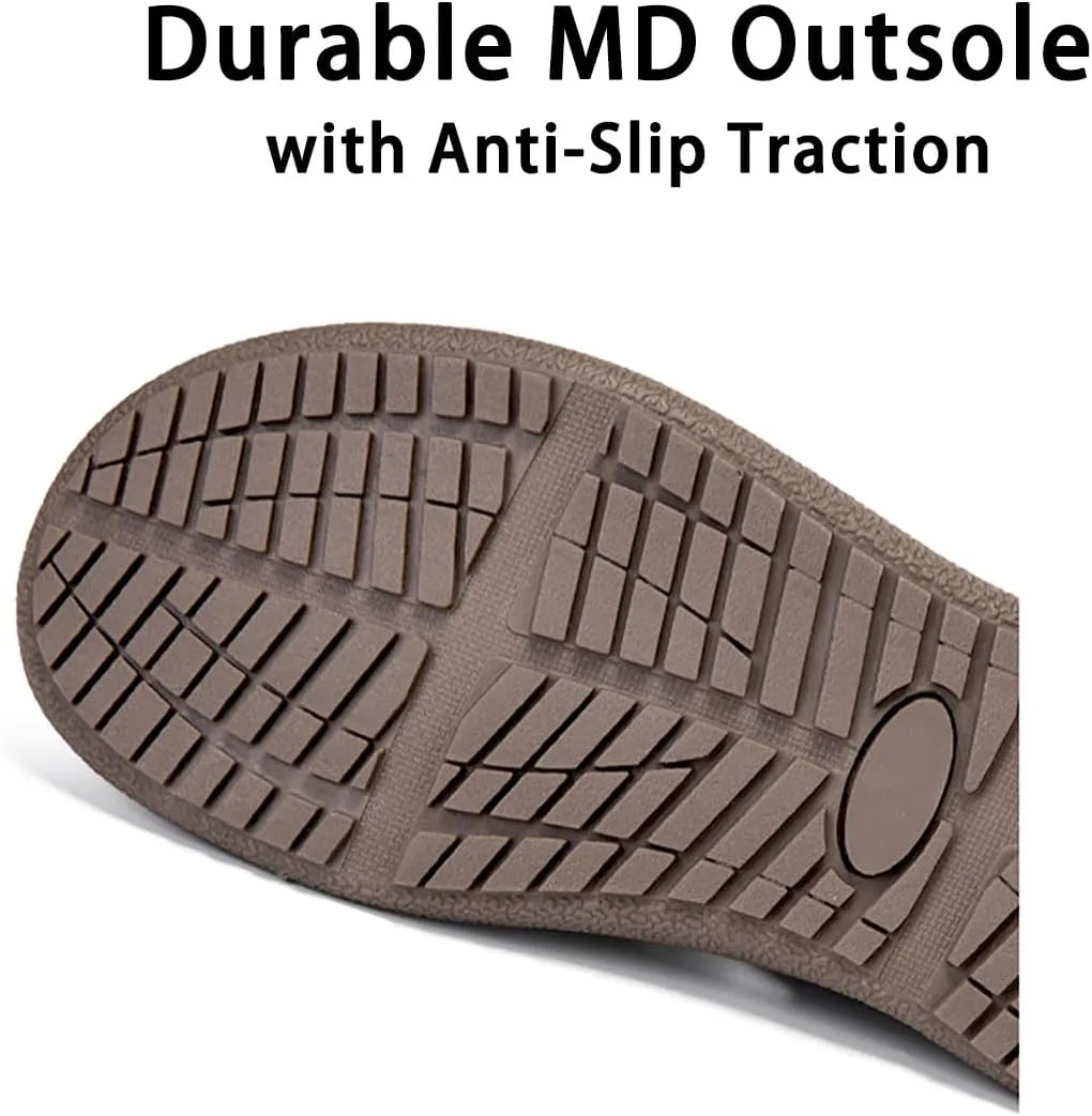 HESBITEUL Mens Sport Sandals Outdoor: Non-Slip MD Slide for Trail Hiking