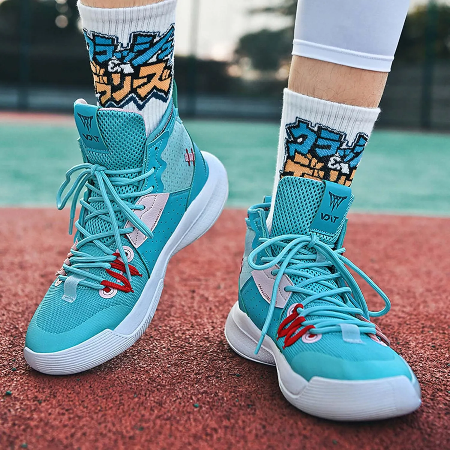 High Top Basketball Shoes Men's Women's Sneakers Breathable Sneakers Anti-Slip