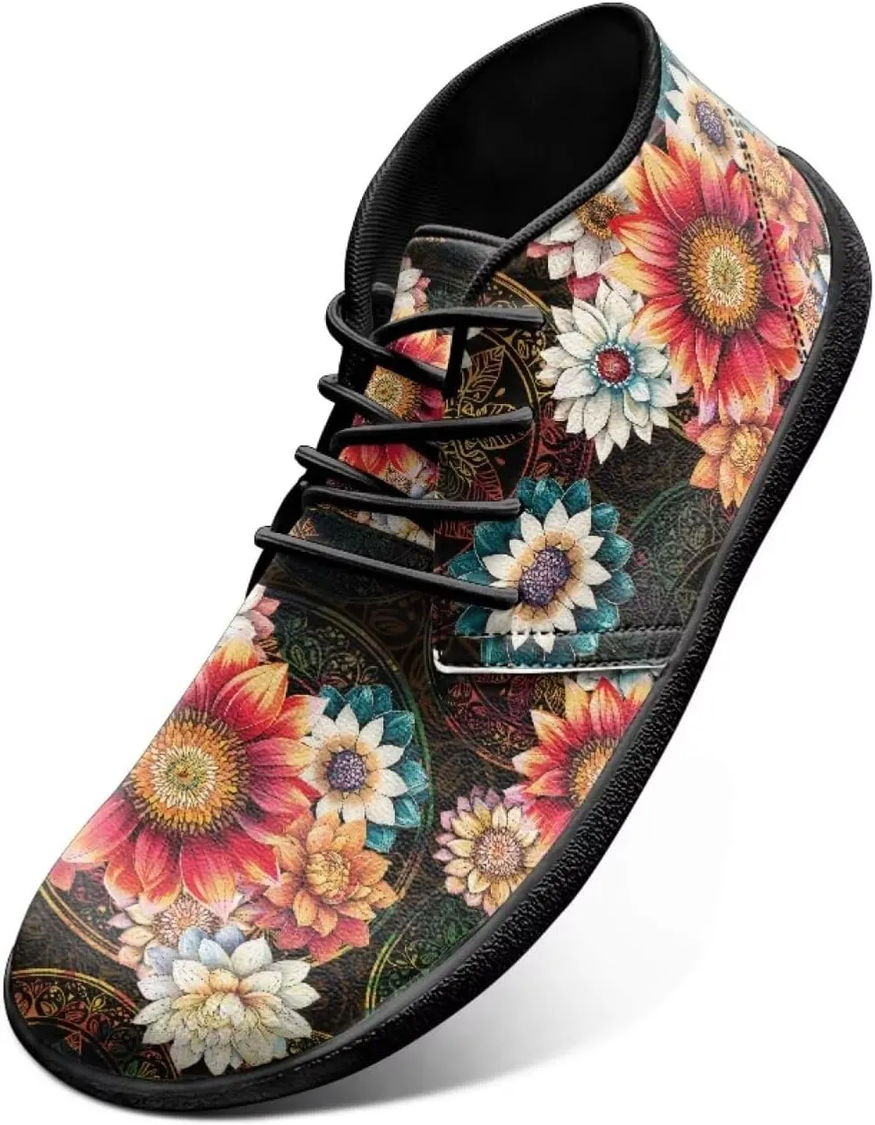 Hike Barefoot Shoes Floral Athletic Sneakers Wide Toe Box Boots Comfortable Women's Slip On Walking Shoe Running Trainer Minimalist Sneaker