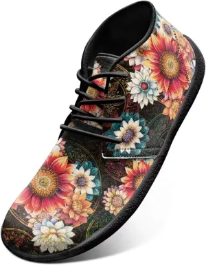 Hike Barefoot Shoes Floral Athletic Sneakers Wide Toe Box Boots Comfortable Women's Slip On Walking Shoe Running Trainer Minimalist Sneaker