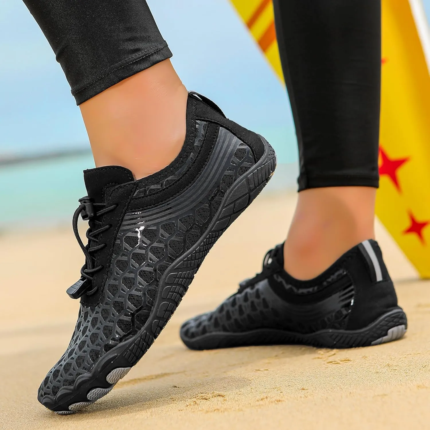 Hike Barefoot Shoes for Women Men Unisex Wide Toe Box Slip On Sneakers Non-Slip Athletic Surfing Poor Swim Shoes Outdoor Casual Hiking Footwear Beach Shoe
